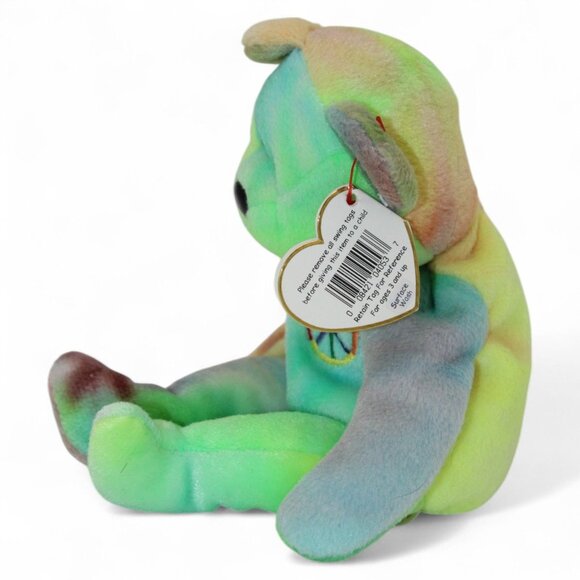 Ty Beanie Baby 1996 Peace Bear Multicolor Plush Toy - Picture 3 of 8